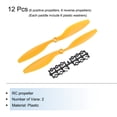 thumbnail image 3 of Uxcell 12Pcs 1045 RC Propellers Blade Prop 2 Vane 25.4cm Dia Plastic for RC Quadcopter, Yellow with 6 Plastic Washers, 3 of 6