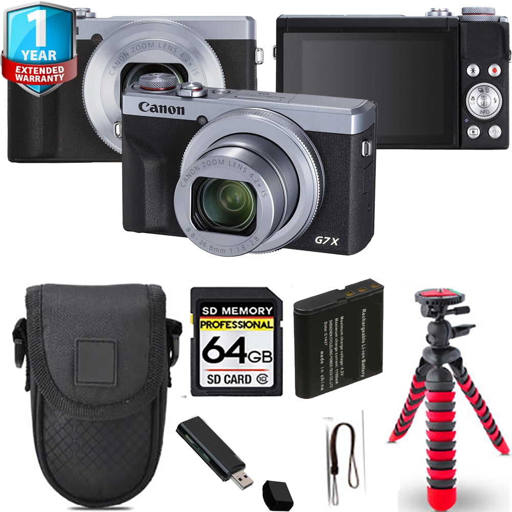 Canon PowerShot G7 X Mark III Digital Camera (Silver) + Extra