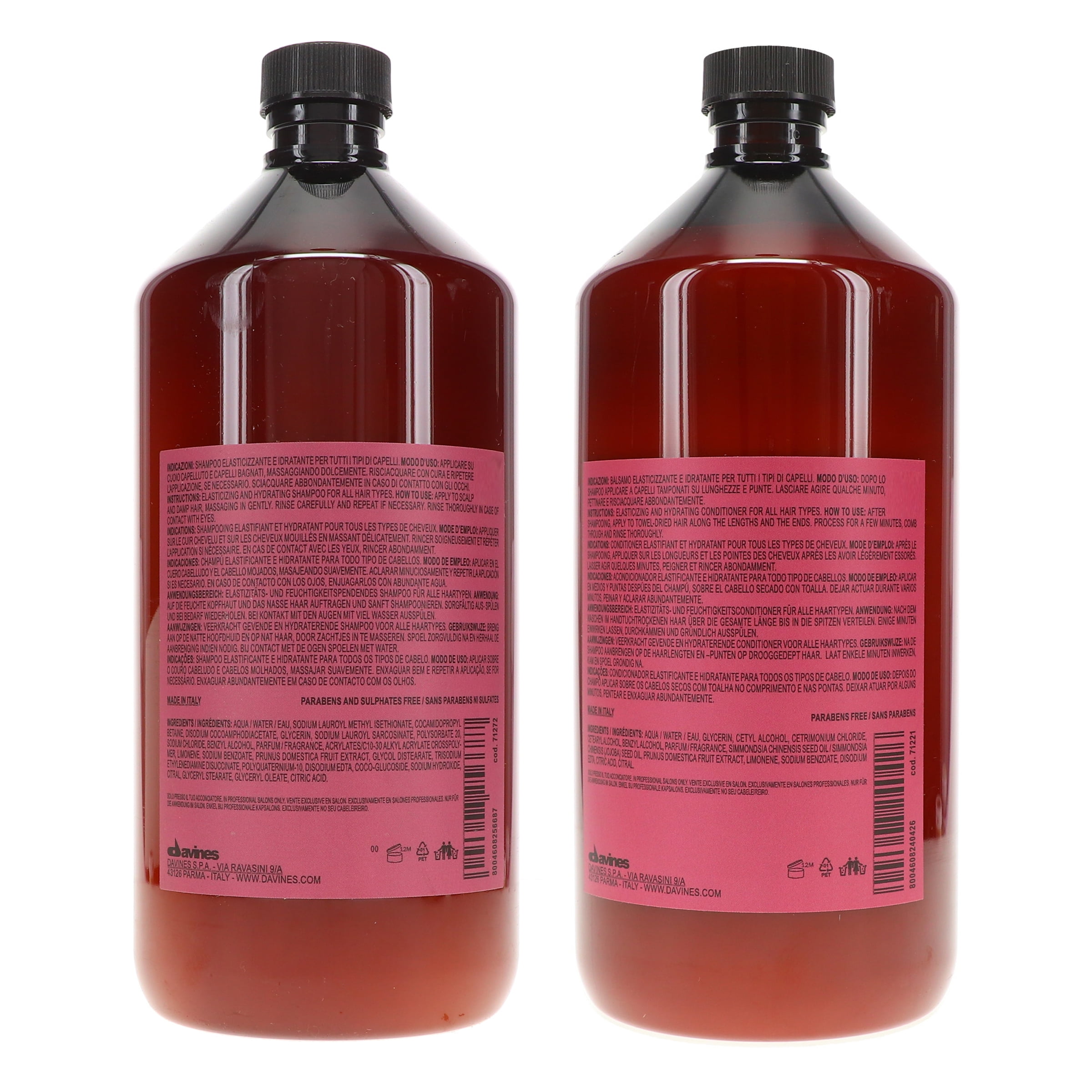 Davines NaturalTech Replumping Shampoo 33.8 oz & Conditioner 33.8 oz Combo Pack
