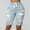Light Blue, variant on Daqian Womens Plus Size Shorts Women Elastic Destroyed Hole Leggings Short Pants Denim Shorts Ripped Jeans Plus Size Shorts for Women White M(M)