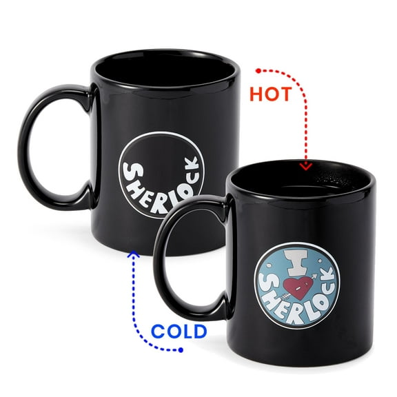 Sherlock Holmes I Heart Sherlock 12-oz Heat- Reveal Mug