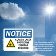 thumbnail image 6 of (2 Pack) Class IV Laser Protective Eyewear Sign, 6 of 7