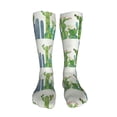 thumbnail image 5 of Bingfone Cartoon Cactus Print Compression Socks for Women and Men Long Socks for Running Athletic Cycling Nurse, 5 of 8