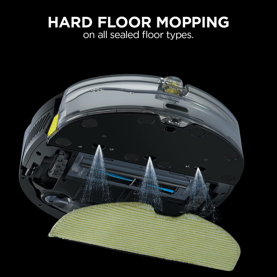 Shark AI Robot Vacuum & Mop, with Home Mapping, Perfect for Pets, Wifi, Works with Alexa, Black/Gold AV2001WD