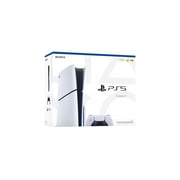 PlayStation 5 Slim Console 1TB + PlayStation 5 DualSense Wireless Controller Sterling Silver - Includes PS5 Console & 2 DualSense Controllers