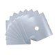 thumbnail image 4 of 4 cubiertas prácticas para quemadores de estufa de 0,12 mm, resistentes al calor, de PTFE, reutilizables, para cocinas de gas y estufas (plateadas), 4 of 5
