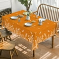 thumbnail image 2 of Fall Tablecloth 60x84 Inch Rectangular, Thanksgiving Autumn Harvest Orange Wild Flowers Table Cover for Party Picnic Dinner Decor, 2 of 6