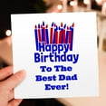 thumbnail image 7 of 3drose, Happy Birthday - Best Dad Ever, 6 Greeting Cards with Envelopes, 7 of 7