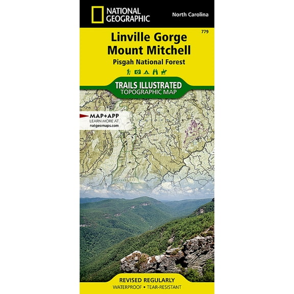 National Geographic Trails Illustrated M Linville Gorge, Mount Mitchell Map [Pisgah National Forest], Book 779, (Paperback)