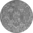 thumbnail image 1 of Ahgly Company Indoor Round Southwestern Gray Country Area Rugs, 8' Round, 1 of 1