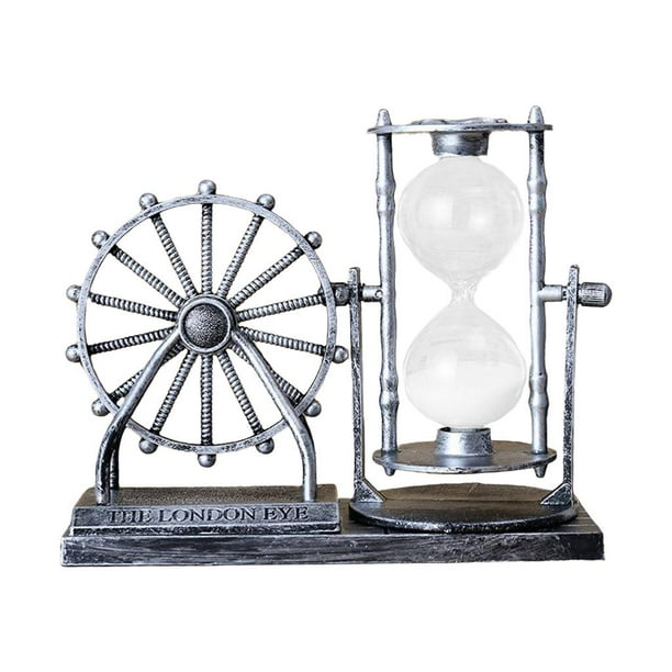 Reloj de arena vintage, pequeño reloj de arena, reloj de arena para regalos. Plata