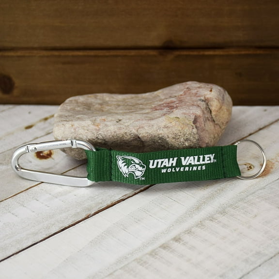 Fan Frenzy Gifts Utah Valley University UVU Wolverines Lanyard key tag key chain