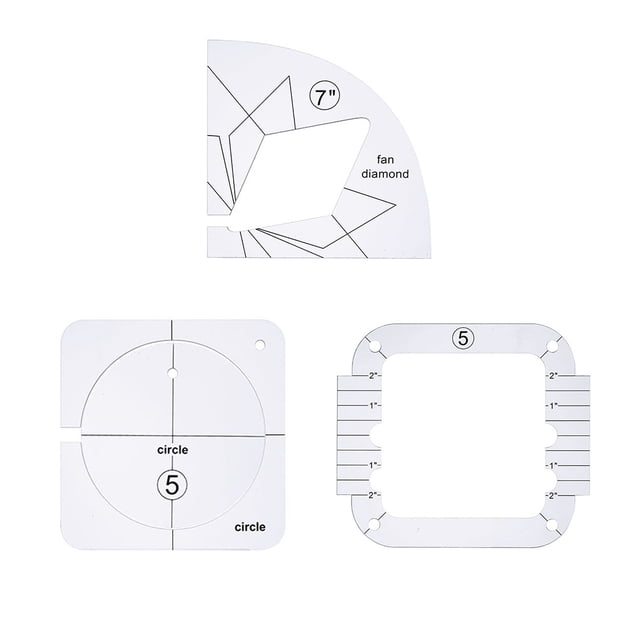 Boovnll Tool Kit, Acrylic DIY Sewing Patchwork Ruler Special-Shaped Hollow Sewing Kit Patchwork Template, Tool Set, Home Essentials, Household Essentials