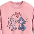 thumbnail image 2 of Disney - Lilo & Stitch - Angel & Stitch Share Kisses - Toddler & Youth Crewneck Fleece Sweatshirt, 2 of 4