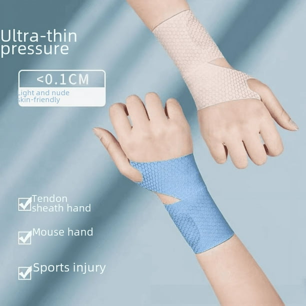 Muñequera protectora para esguince de muñeca, funda para tendón, deportiva, fina, para mujeres, para hombres y mujeres, funda para articulaciones para fitness