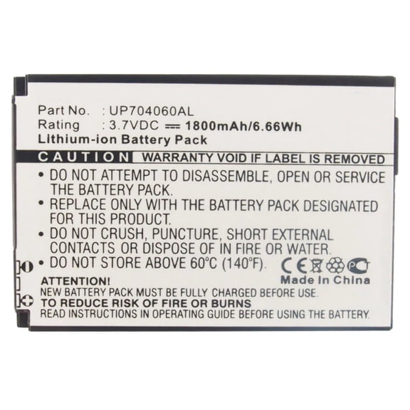 Batteries N Accessories BNA-WB-L3218 Cell Phone Battery - Li-Ion, 3.7V, 1800 mAh, Ultra High Capacity Battery - Replacement for CAT UP704060AL Battery