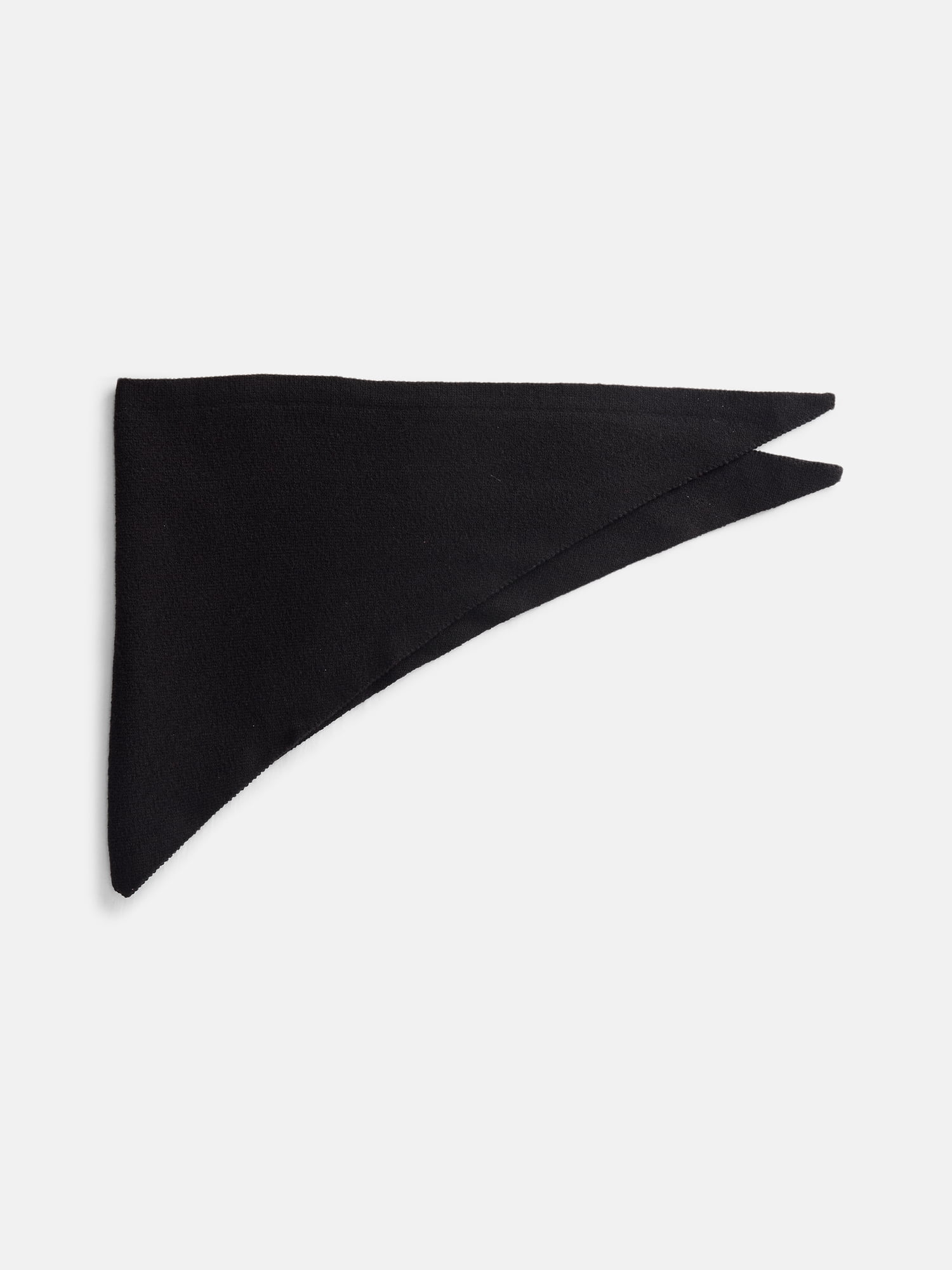 Scenario Women's Solid Knit Kite Scarf, Black Soot