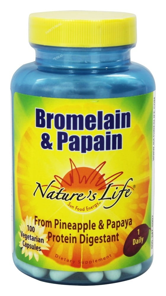 Nature's Life Bromelain & Papain Proteolytic Enzymes For Digestive