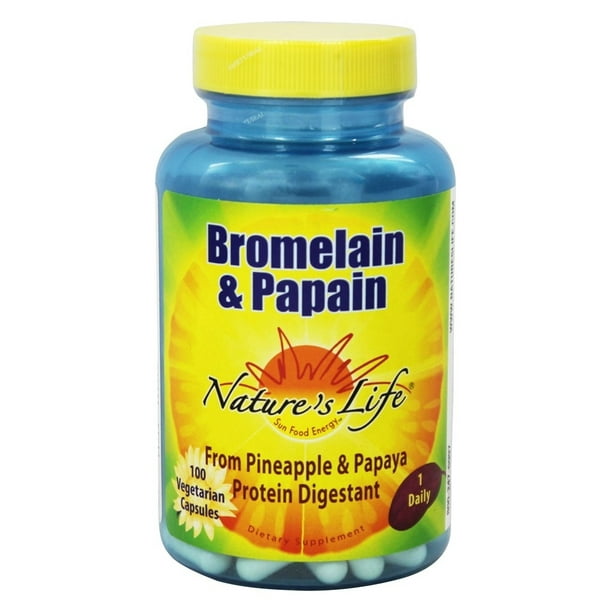 Nature's Life Bromelain & Papain Proteolytic Enzymes For Digestive