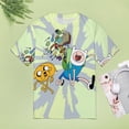 thumbnail image 5 of Adventure Time Womens T-Shirt Round Neck Short Sleeve Tee Shirts Summer Breathable Tops Blouse 3XL, 5 of 8