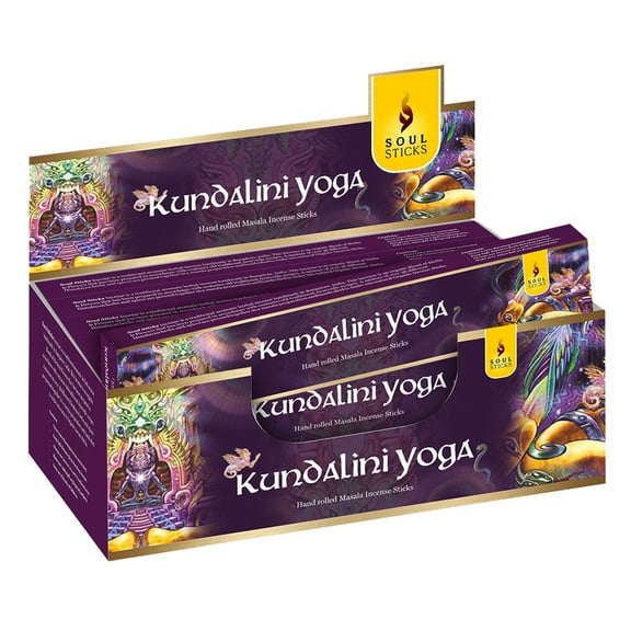 Soul Sticks Kundalini Yoga | 12 Boxes of Hand Rolled Natural Incense Sticks for Space Clearing Removing Negative Energy | Bulk Incense