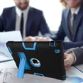 thumbnail image 4 of Dteck Shockproof Case For iPad 2 3 4, Heavy Duty Hybrid Kickstand Back Cover Black/Blue, 4 of 5