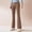 Khaki, variant on Simua Fashion Women High Waisted Stretchy Bell Bottoms Fleece Pants Slim Fit Flared Trousers Yoga Leggings