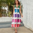 thumbnail image 3 of Shades of Pantone Colors Sleeveless Dress Dresses Women Summer Evening Dresses Ladies Bohemia Long Dresses, 3 of 9