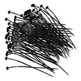 thumbnail image 1 of 100 bridas de nailon para cables, soportes para bridas con autobloqueo para clasificar cables, accesorios ligeros resistentes al fuego, bridas. 08 x 38 cm, 1 of 8
