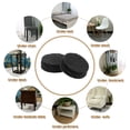thumbnail image 7 of Round Felt Furniture Pads, 48Pack 0.4" Dia x 0.2" Thick Adhesive Backed Felt Non-slip Anti-scratch Felt Pads Chair Leg Protectors for Protecting Hardwood Floor, Black, 7 of 7