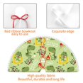 thumbnail image 4 of Rocae Cute Dinosaurs Cartoon for Christmas Tree Skirt with Pom Pom Trim for Holiday Party for Holiday Home Decor Indoor Outdoor-30", 4 of 7