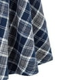 thumbnail image 3 of Nnhblu Women Fashion Plaid Printing with Buttons Vintage High Waist Pleated Skirt Womens Skirts Skorts Skirts for Women Blue, 3 of 4