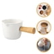 thumbnail image 3 of Jarra de cerámica blanca para café, leche, espuma y salsas, dispensador de jarabe, 2 unidades, pequeña jarra para crema y espresso, 3 of 8