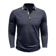 thumbnail image 4 of pstuiky camisetas de manga larga para hombre, Cárdigan informal de manga larga con botones y bolsillo para hombre camisetas de hombre s, 4 of 7