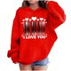 thumbnail image 1 of Sudadera con capucha y estampado de corazón de San Valentín, sudadera de manga larga para niños y niñas, chaqueta para niñas de talla mediana y grande., 1 of 7