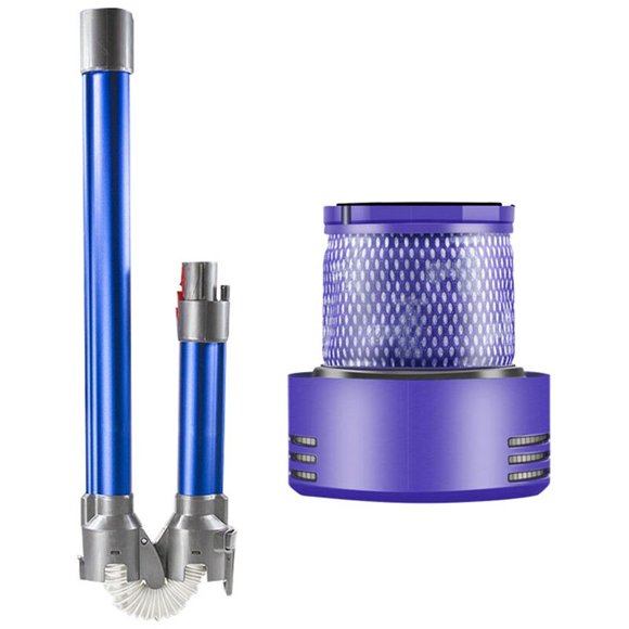 Robot Vacuum Cleaner Fully Cleaned, Replaceable Filter Soft Back Filter Foldable Rod for Dyson V10