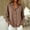 Brown, variant on Hueook Long Sleeve Denim Shirt Women Button Chambray Ladies' Casual Fashion Lapel Solid Color Button Long Sleeved Shirt with Pockets Black XL