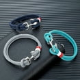 thumbnail image 2 of Nautical Survival Bracelet Dual Rope with Stainless Steel Anchor, 2 of 9