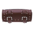 thumbnail image 3 of Sensethe Motorcycle Handlebar Bag Waterproof PU Leather Cruiser Pack Car Head Bag Tool Package Holder (Brown), 3 of 6