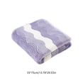 thumbnail image 3 of Towels - Fleece Polyester Fiber Enlarged and Thickened Soft Absorbent Bathroom Bathing Towels for Home Spa & Guest, 29.5 x 13.8 in, (Purple), Ccwuwei, 3 of 9