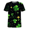 thumbnail image 4 of Blmnix St. Patrick Mens Shirt Graphic Tees Funny Shirts Pullover Tshirt Short Sleeve Yellow Crew Neck Casual Shirts for Men,L, 4 of 5