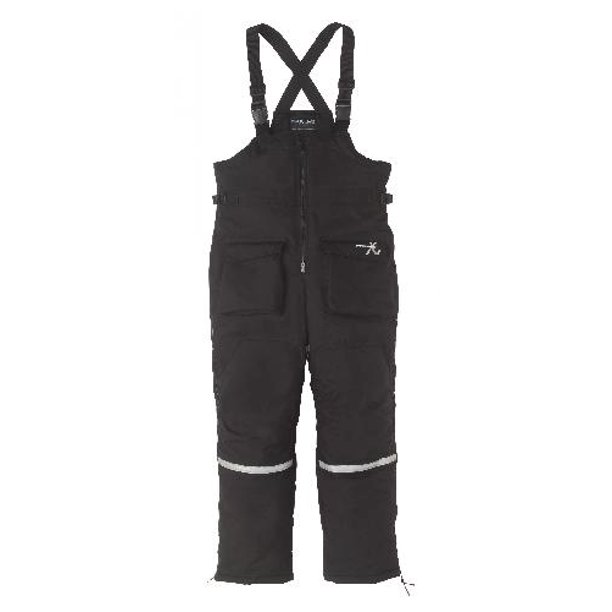 Clam Outdoor Winter Ice Fishing 8710 Icearmor Insulated Bibs (Black, Med)