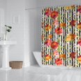 thumbnail image 2 of Pioneer Flower Floral Print Pattern Shower Curtain 72"x84" ,Bathroom Decorative Shower Curtains Set with 12 Hooks,Modern Waterproof Washable Shower Curtain, 2 of 6