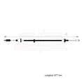 thumbnail image 2 of Cable Chicote Embrague CAHSA Compatible Con Volkswagen Pointer 1.8L 1998 1999 2000 2001 2002 2003 2004 2005 2006 2007 2008 Cable Chicote Acelerador, 2 of 6