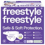 (2 pack) Freestyle Total Chlorine Free 14x Better Absorption Hypoallergenic EWG Verified® Baby Diapers, Size 4 (22-34 lbs), 48 Count