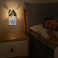 thumbnail image 4 of LED Night Lights Lamp with Dusk to Dawn Sensor, Cute Cat Peeking Out From Under The Curtain Night Light Plug Into Wall for Kids Room, Bedroom, Bathroom, Kitchen, Hallway, 4 of 4