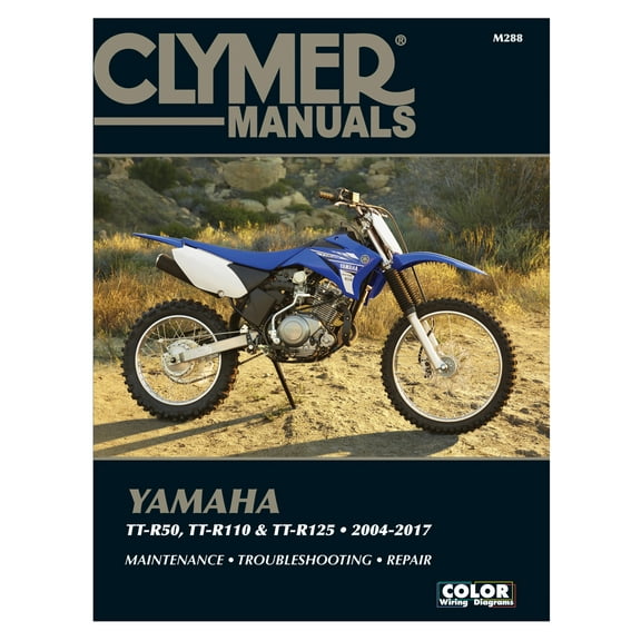 Clymer Repair/Service Manual '04-17 TT-R50/TT-R110 & TT-R125 (CM288)