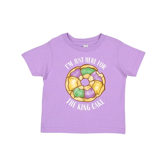 Inktastic I'm Just Here for the King Cake Boys or Girls Toddler T-Shirt