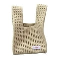 thumbnail image 3 of Bolso de hombro tejido jinwen Bolso de compras organizador de moda Bolso tejido para axila Beige, 3 of 8