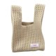 thumbnail image 3 of Bolso de hombro tejido jinwen Bolso de compras organizador de moda Bolso tejido para axila Beige, 3 of 8
